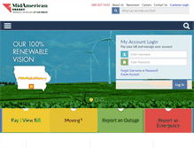Tablet Screenshot of midamericanenergy.com
